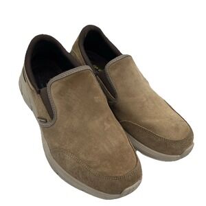 Skechers Shoes Men's 9.5 Brown Relaxed Fit Memory Foam Casual Comfort Loafers